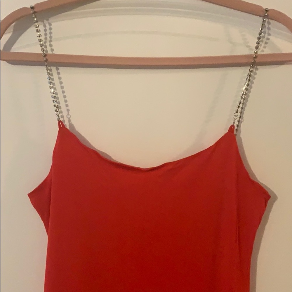 FashionNova hot red mini dress